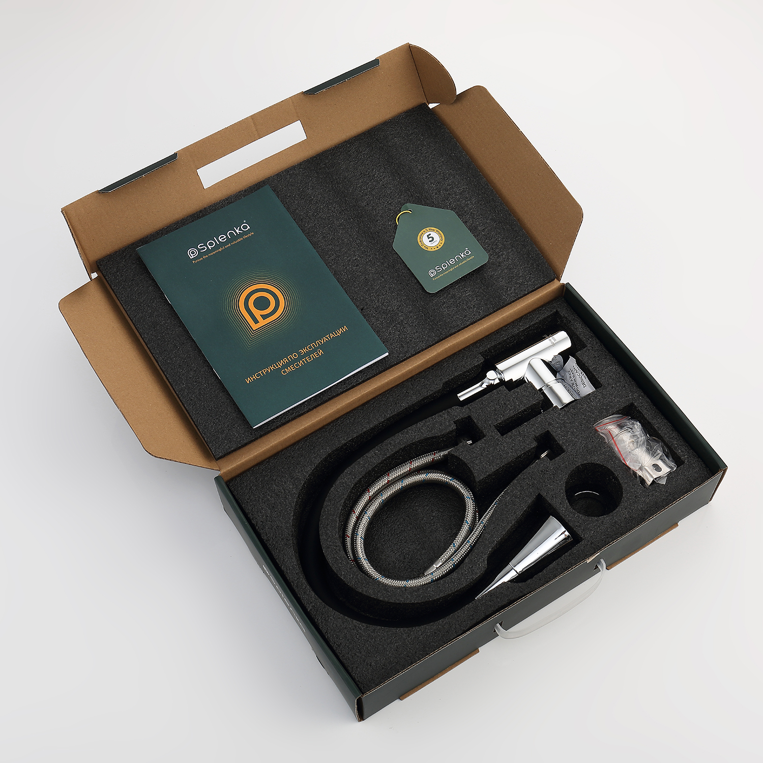 Смеситель Splenka для кухни с гибким изливом (S201.4306) - фото 11