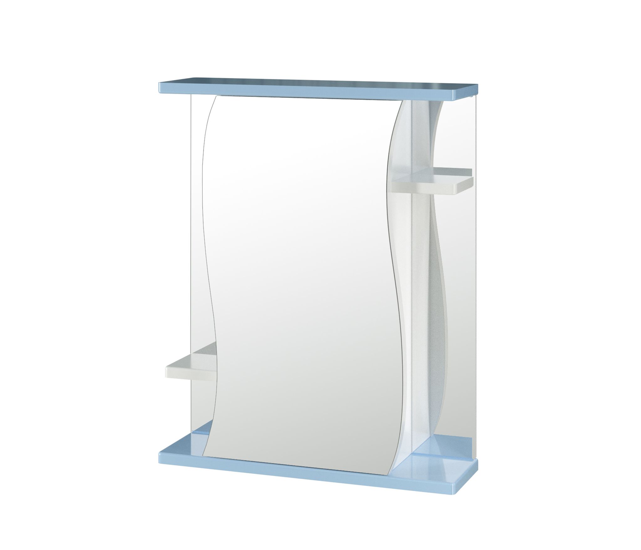 Зеркало-шкаф навесной без подсветки MIXLINE Венеция-60 голубой (525886) - фото 1
