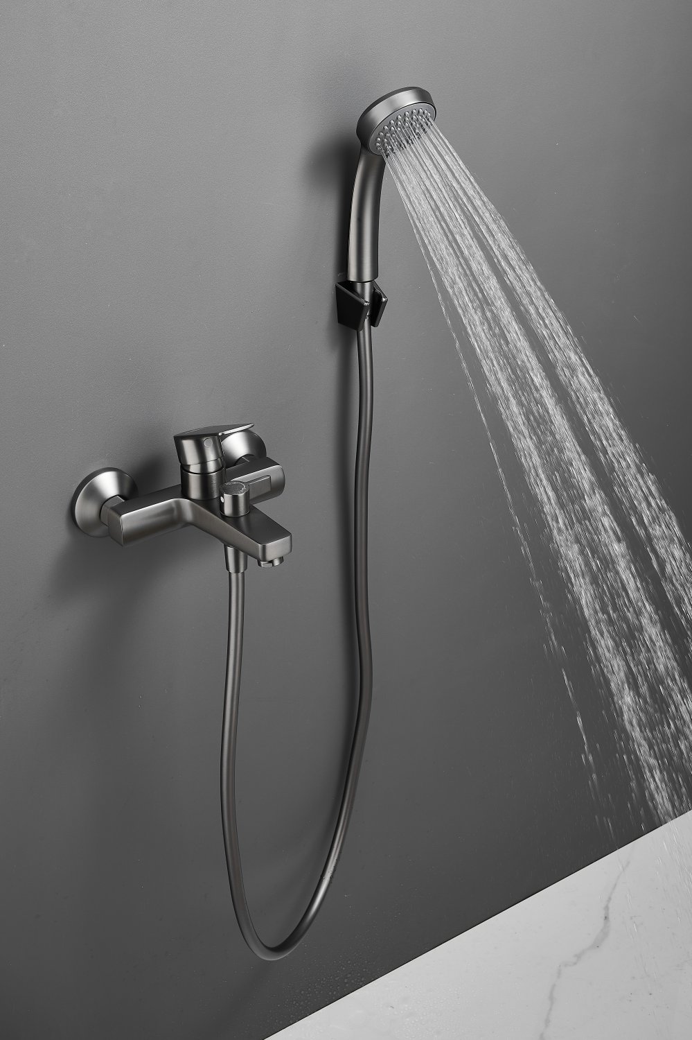 Смеситель для ванны HAIBA цвет: оружейная сталь (HB60719-3) - фото 2