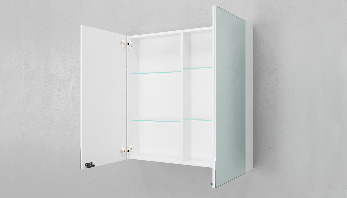 Зеркало-шкаф Velvex Klaufs 80 (белый) (zsKLA.80-216) - фото 4