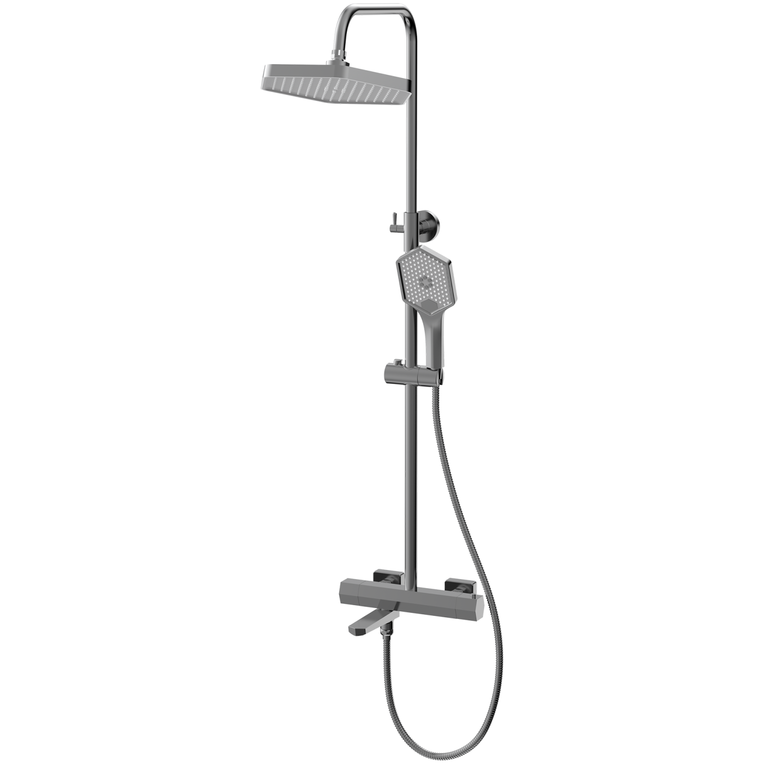 Душевая система HAIBA оружейная сталь (HB24726-3)