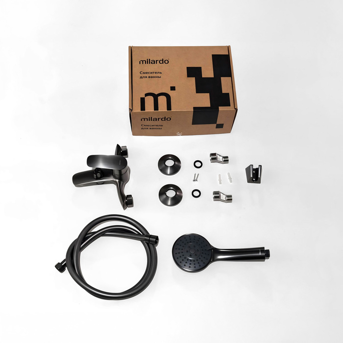 Смеситель для ванны, графит, Rora, Milardo, RORGM00M02 - фото 5