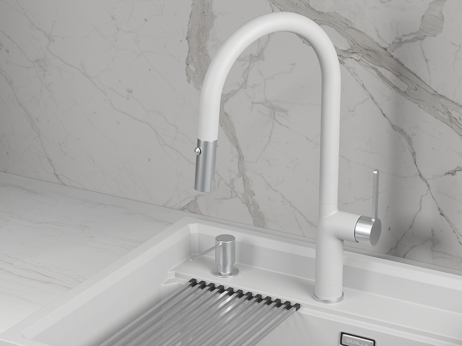 Смеситель для кухни GRANULA (9010, АРКТИК) - фото 2