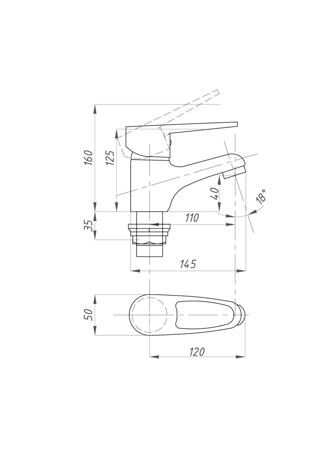 Смеситель для раковины FAUZT FZs940-B126 тип См-УмОЦБА - фото 3