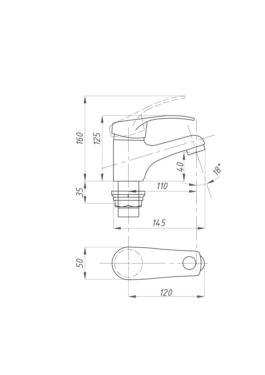 Смеситель для раковины FAUZT FZs940-B115 тип См-УмОЦБА - фото 3