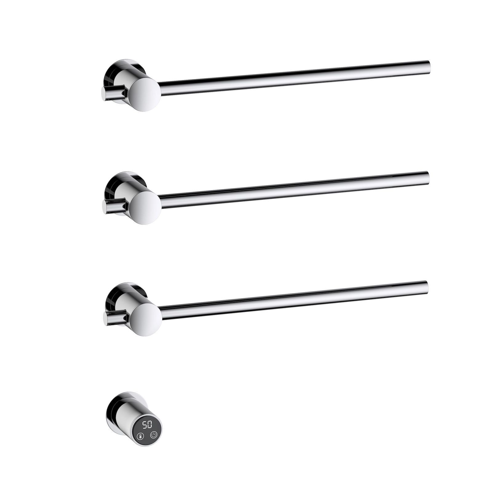 Полотенцесушитель электрический, встроенный Timo Saona хром (030/00SM) - фото 1