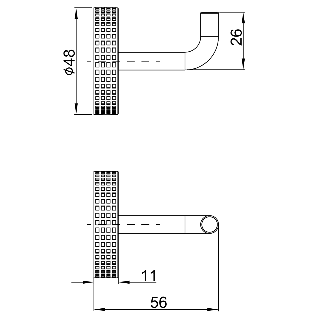 Крючок для полотенец Lemark BELUGA, сталь, графит (LMA-8011S1-GM) - фото 2