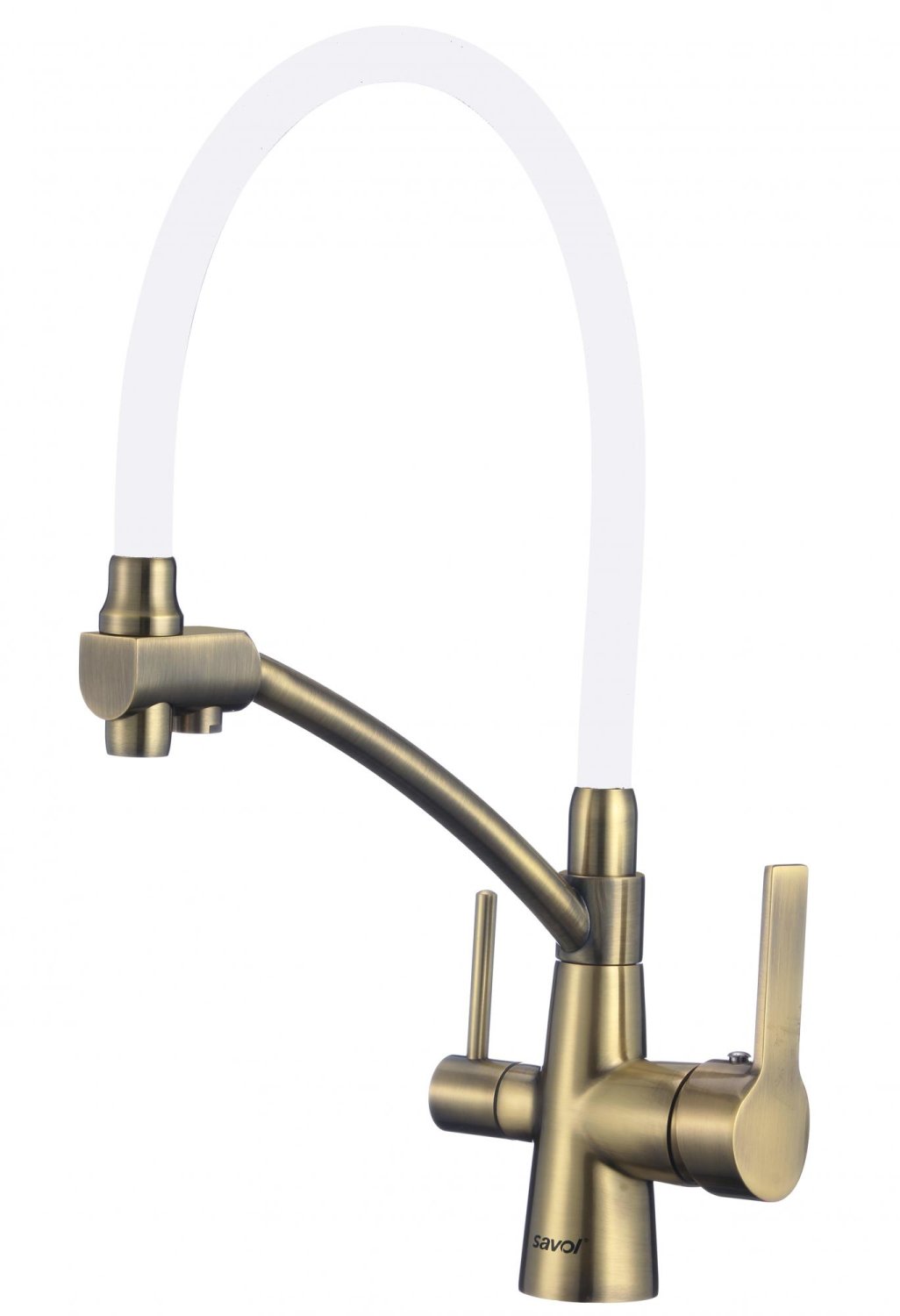 Смеситель для мойки бронзовый под фильтр Savol (S-L1805C-02) - фото 1