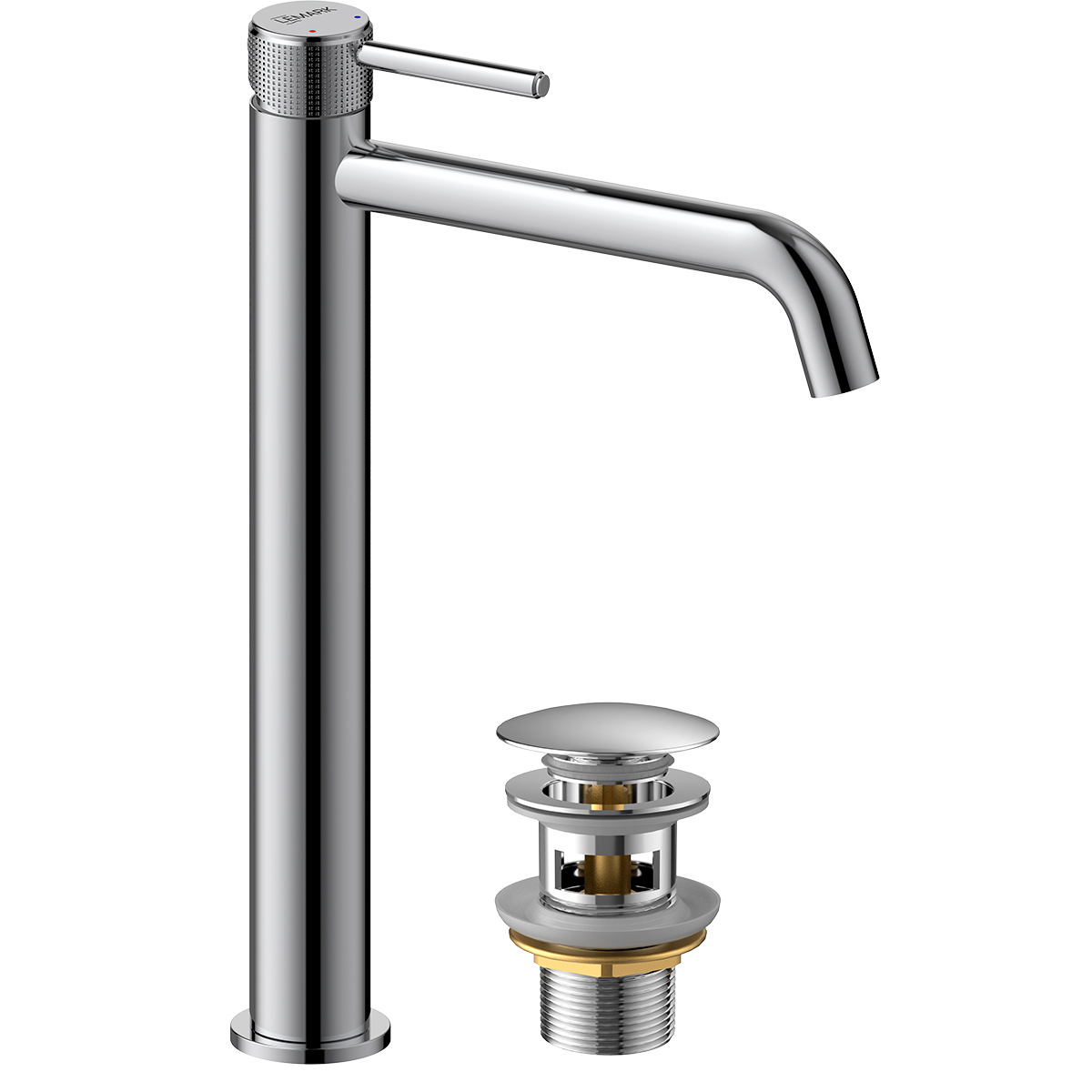 Смеситель Lemark Beluga для раковины высокий (LMF-8015B-C) - фото 1