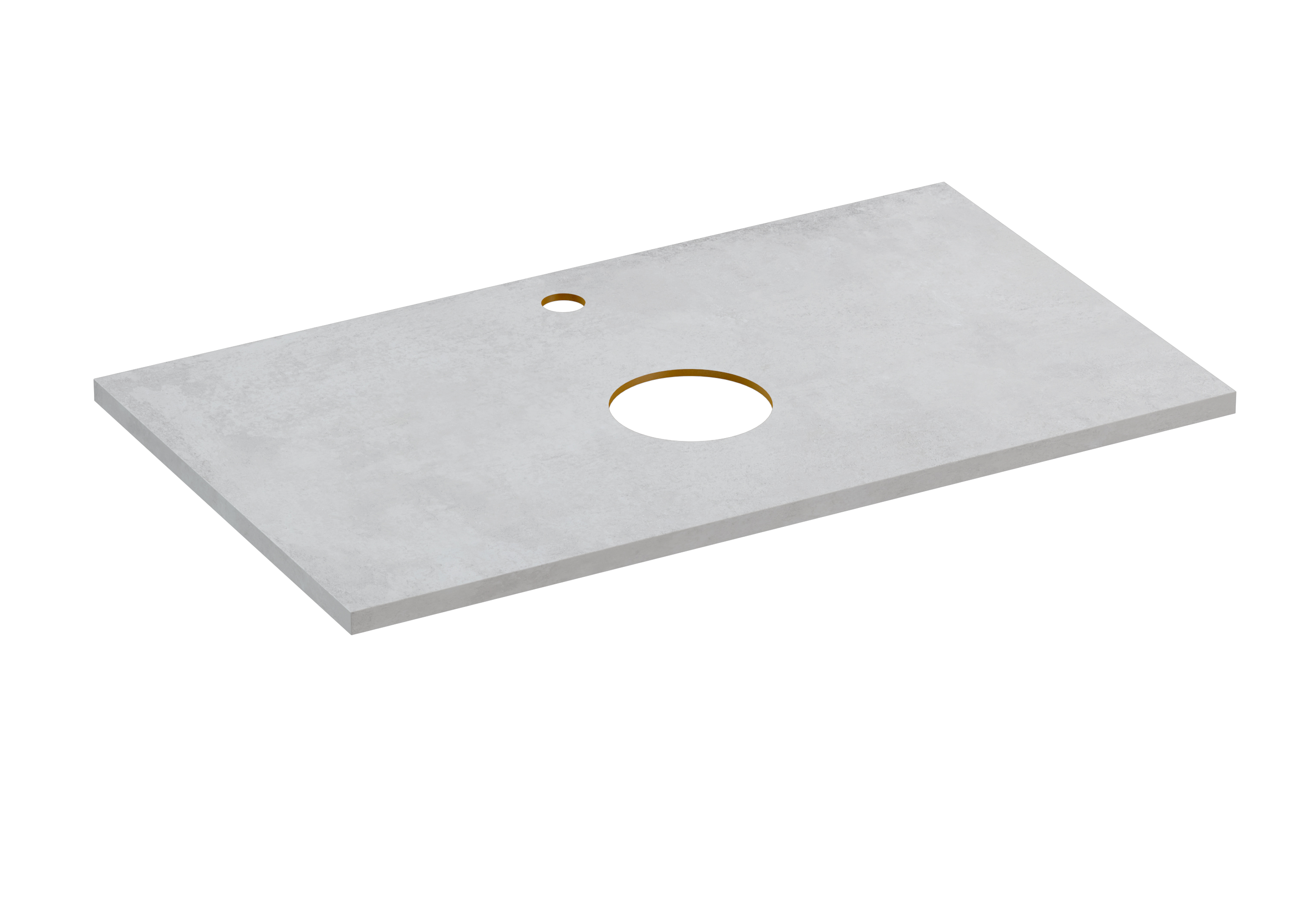 Столешница Cersanit STONE из керамогранита Balance 80x45x2 серый матовый (64186) - фото 1