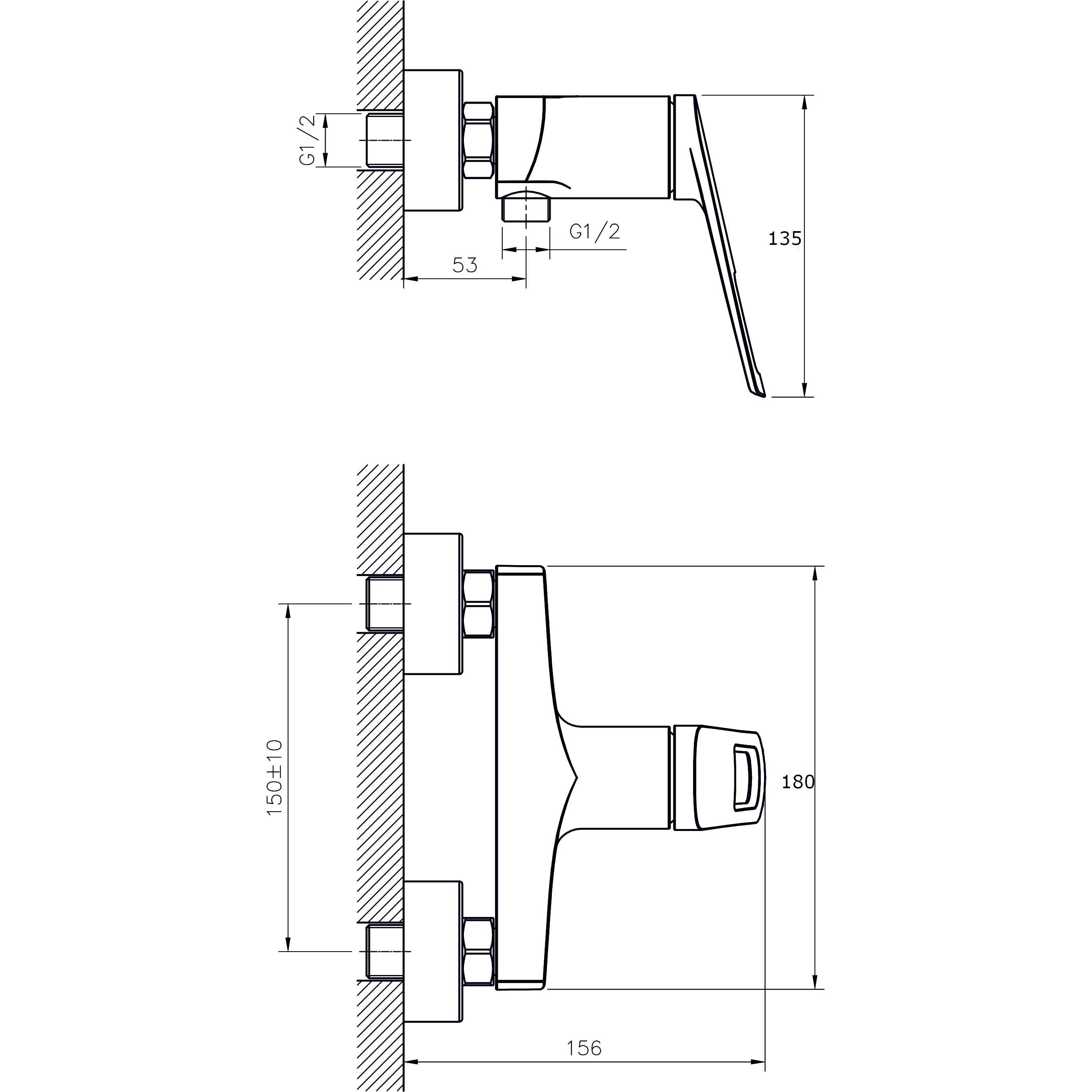 Смеситель для душа RUSH Socotra (ST1235-63) - фото 2