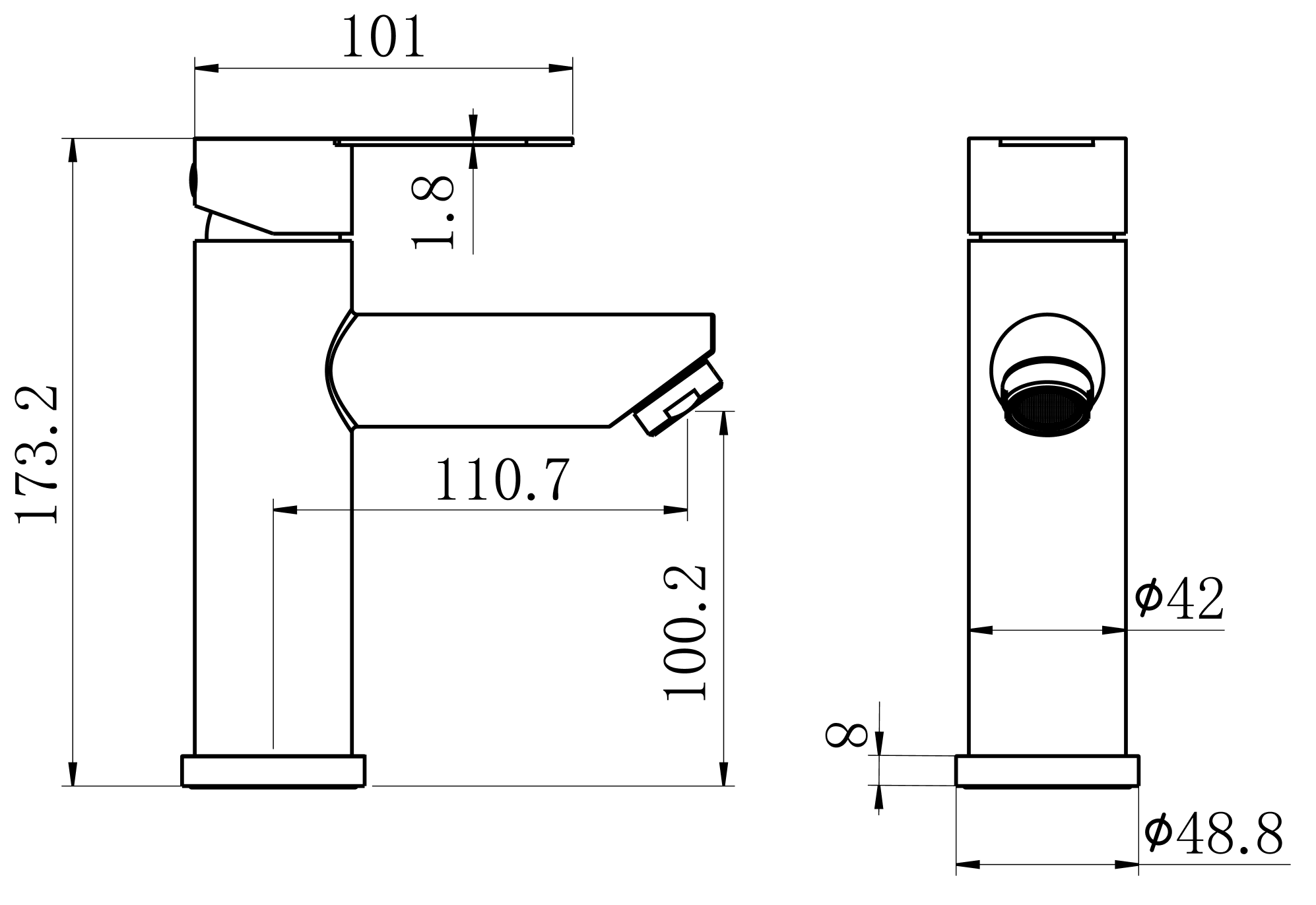 Смеситель для умывальника Fmark (FS8201-2H) - фото 2