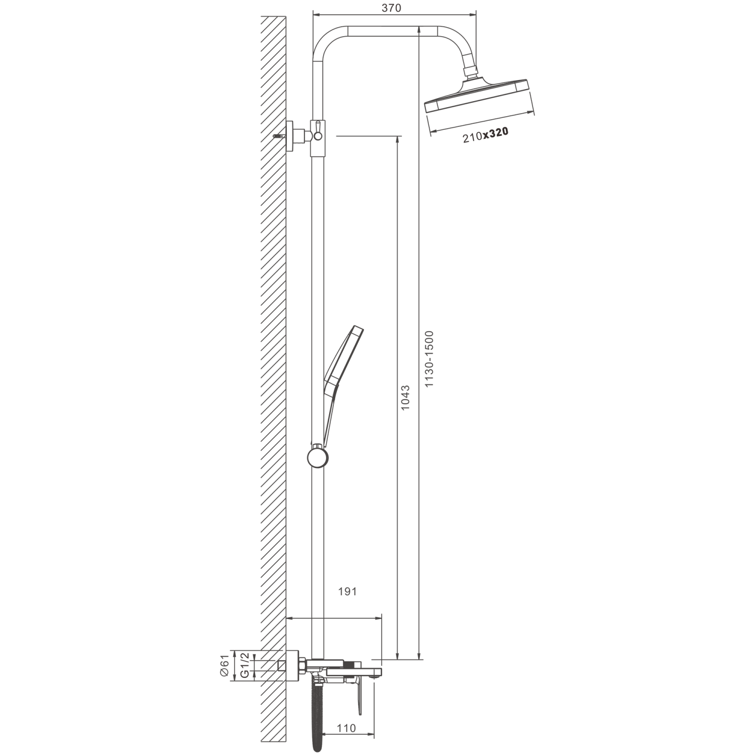 Душевая система  BELZ (B24678-7) - фото 3