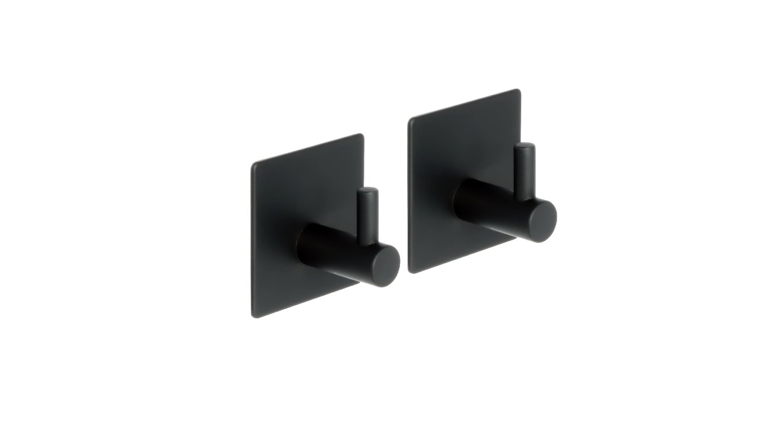 Крючок одинарный - 2 штуки, черный Fixsen, FX-560A - фото 1