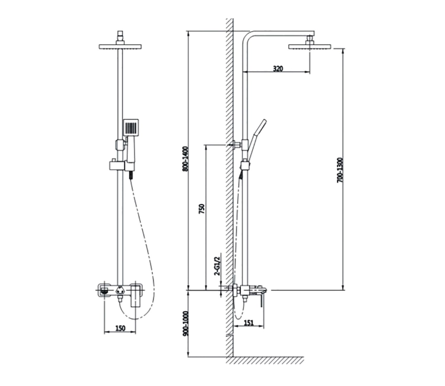 Душевая система Timo Briana (SX-7130/03) черный - фото 3