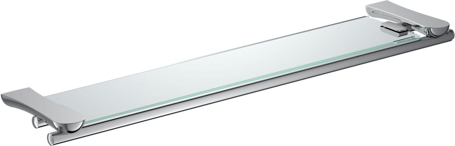 Полка стеклянная с бортиком RUSH Luson (LU16611) - фото 1