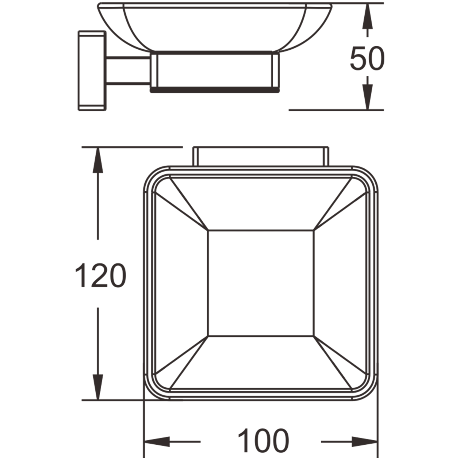 Мыльница стеклянная BELZ (B90202) - фото 2