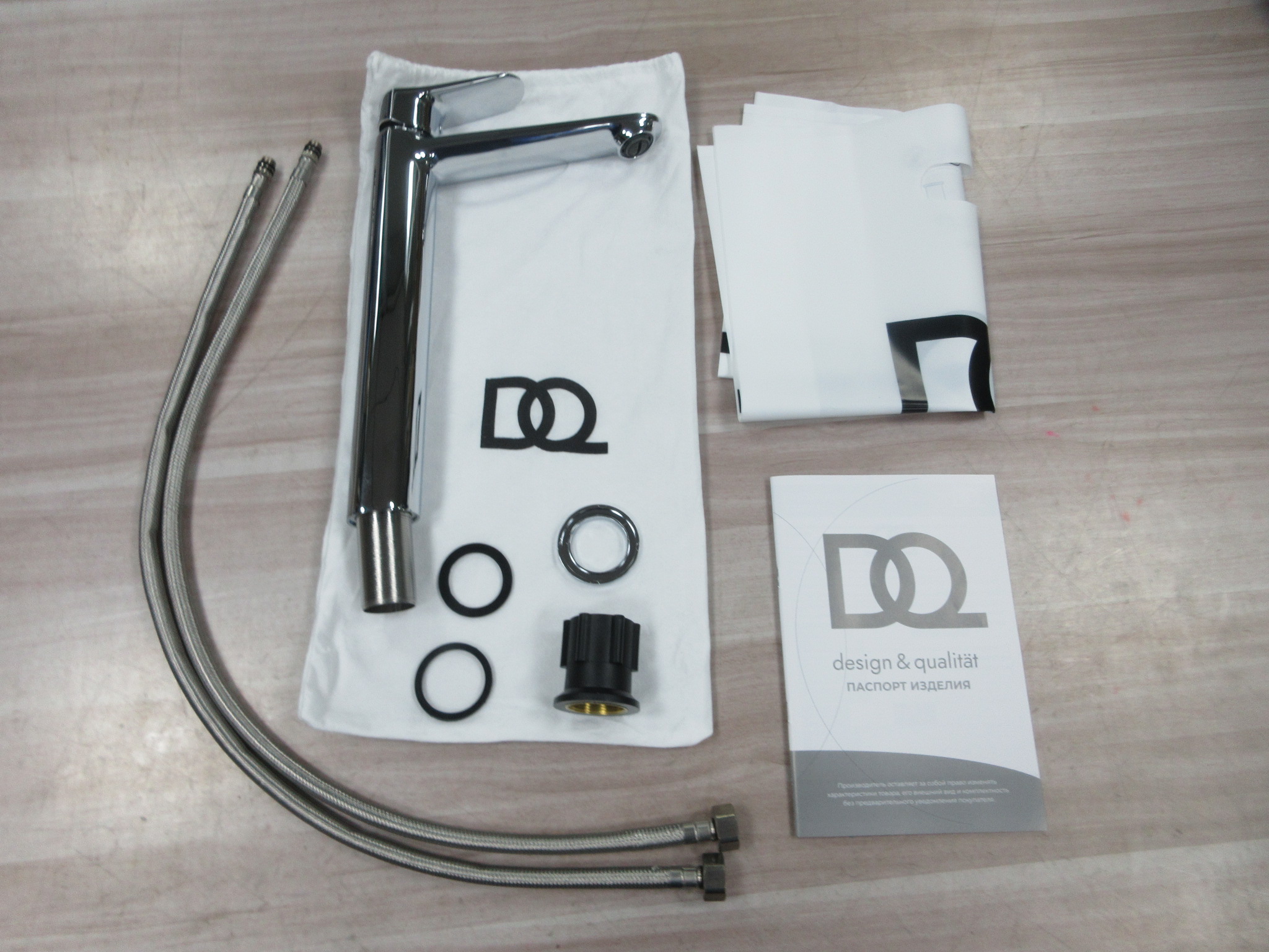 Смеситель для раковины высокий DQ Leipzig хром (DA1762001) - фото 6