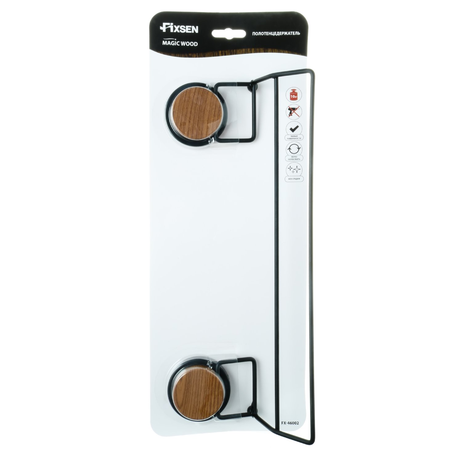 Полотенцедержатель Fixsen трубчатый 2-ой MAGIC WOOD (FX-46002) - фото 2