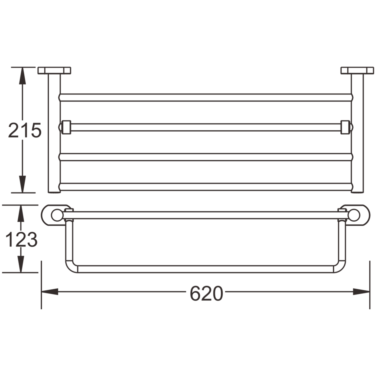 Полка для полотенец BELZ (B90124) - фото 2