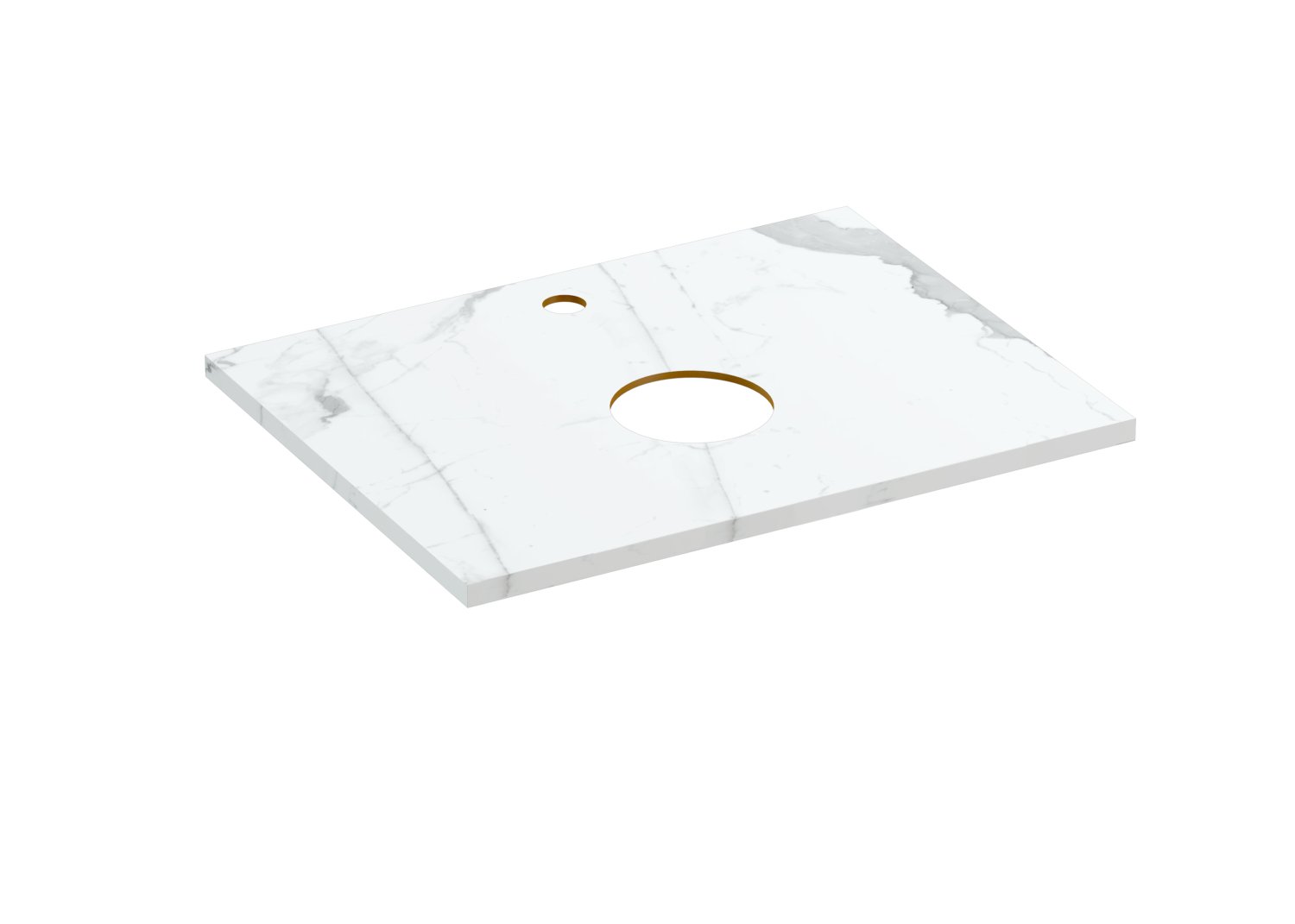 Столешница Cersanit STONE из керамогранита Energy 60x45x2 белый матовый (63856) - фото 1