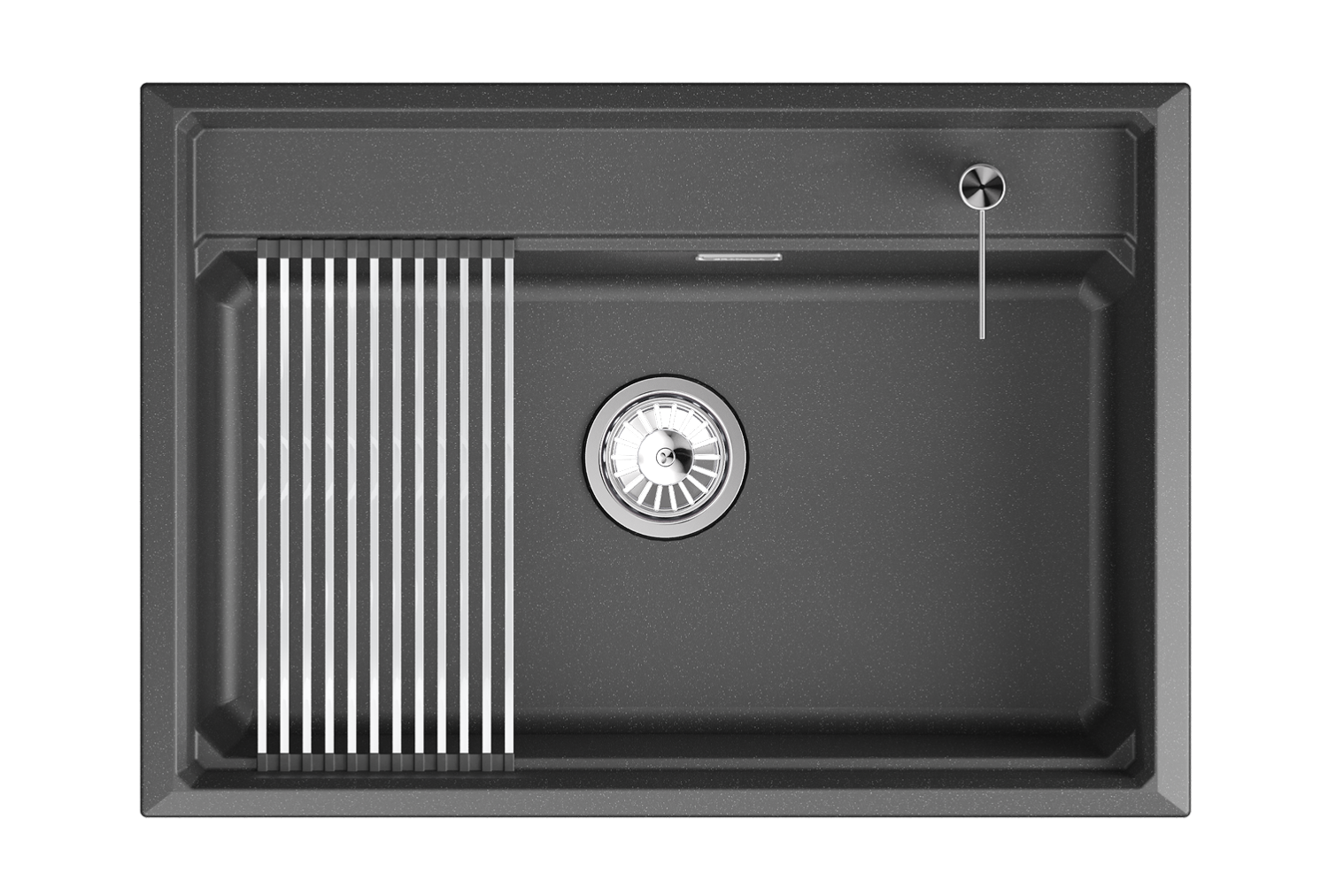Кухонная мойка GRANULA кварц (7301i, ШВАРЦ) - фото 1