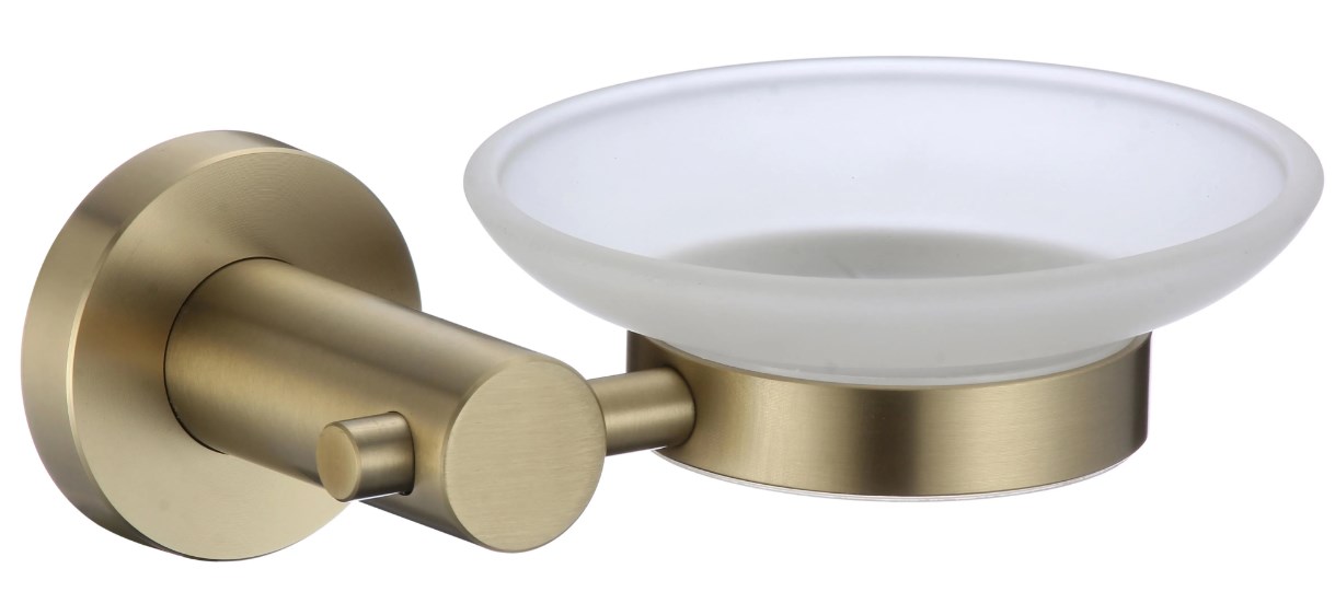 Мыльница стеклянная с настенным держателем Savol (S-005659C) - фото 1