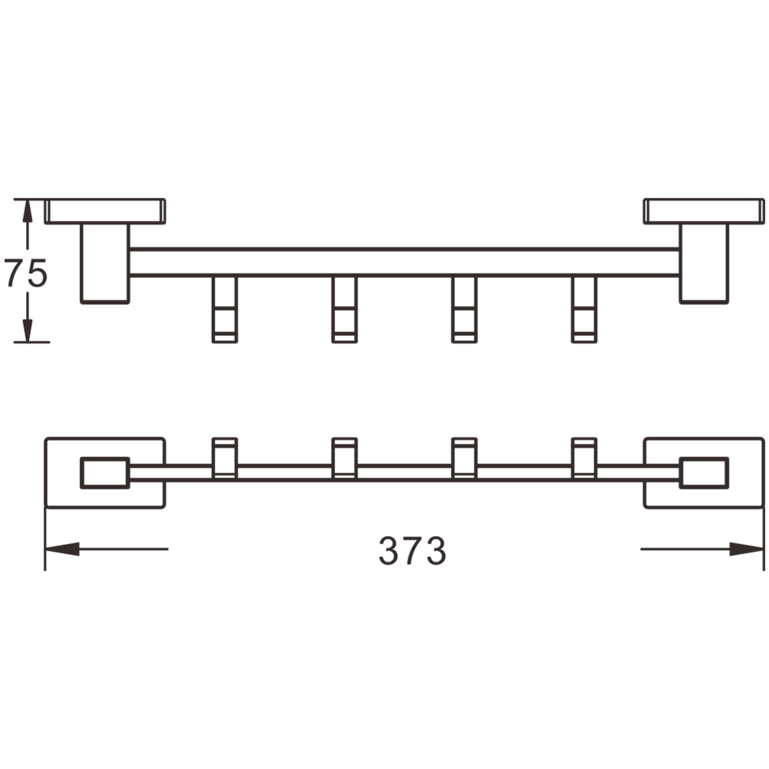 Крючок пятерной BELZ (B90415-5) - фото 2