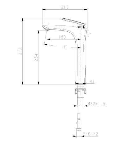 Смеситель для раковины-чаши Lemark Bellario (LM6809C) - фото 2