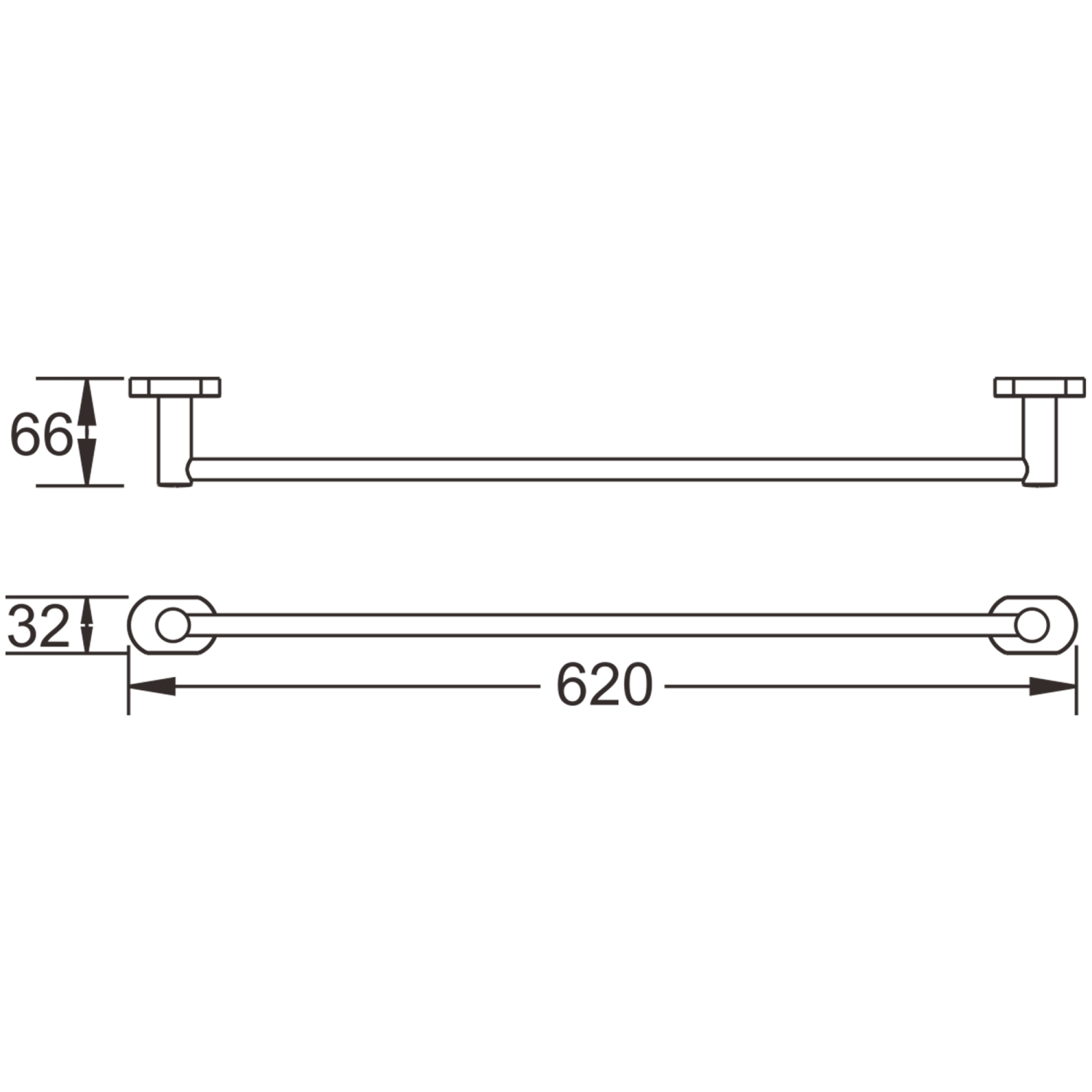 Держатель для полотенец одинарный BELZ (B90001) - фото 2