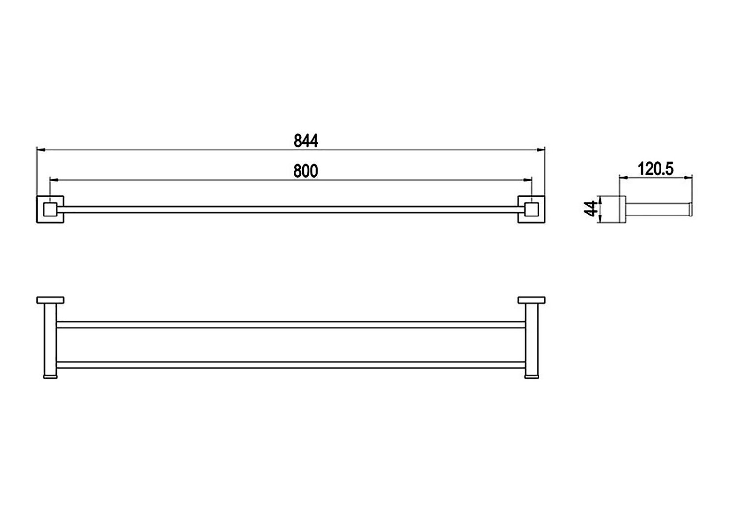 Полотенцедержатель двойной Timo Selene (10056/00) - фото 3