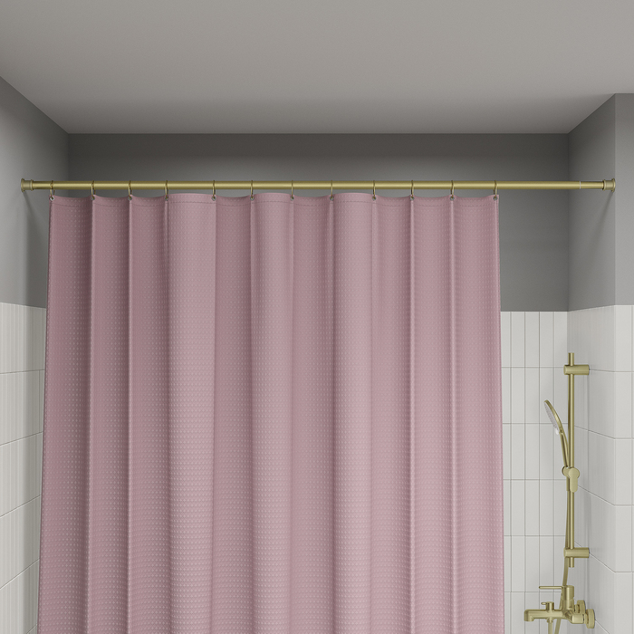 Карниз для ванной комнаты, 110-200 см, золото матовое, Elegante, IDDIS, (RSG0120i14) Карниз для ванной комнаты, 110-200 см, золото матовое, Elegante, IDDIS, (RSG0120i14) - фото 3