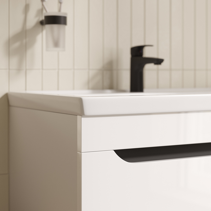 Тумба с умывальником, напольная, 80 см, белый, Ray, IDDIS, RAY80WFi95K - фото 3