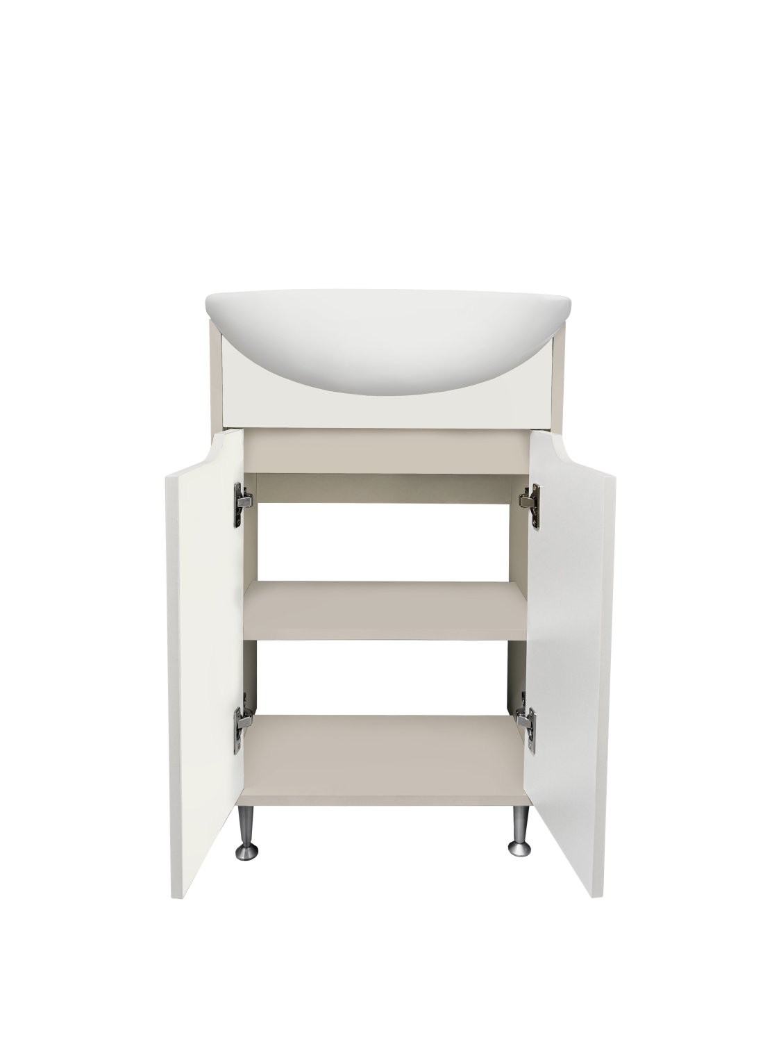 Тумба Runo Эконова 50 серо-оливковая под умывальник 00000000152 (Уют 50) (00-00004652) - фото 2