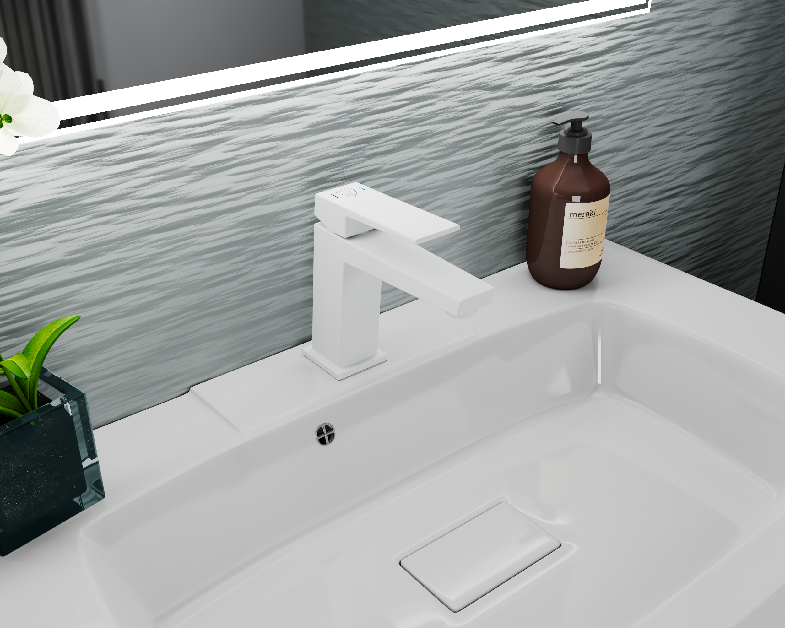 Смеситель для умывальника RUSH Thira (TR3635-12White) Смеситель для умывальника RUSH Thira (TR3635-12White) - фото 3