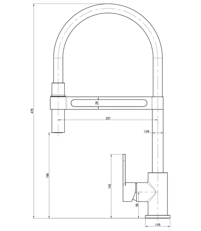 Смеситель для кухонной мойки Lemark Soul (LM6006C) - фото 3