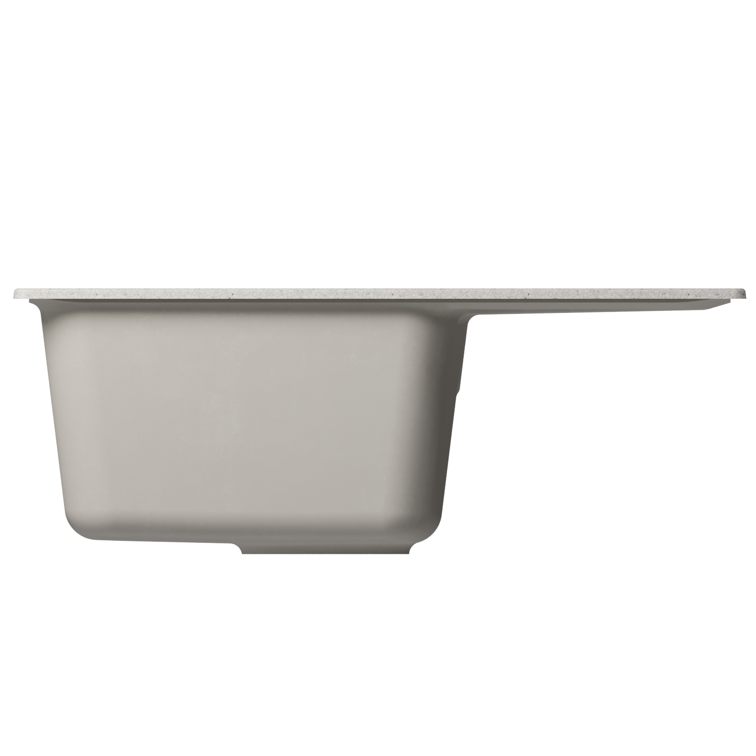 Мойка MIXLINE ML-GM26 С КРЫЛОМ, СЕРАЯ (310), 580*470*190ММ (552079) - фото 3