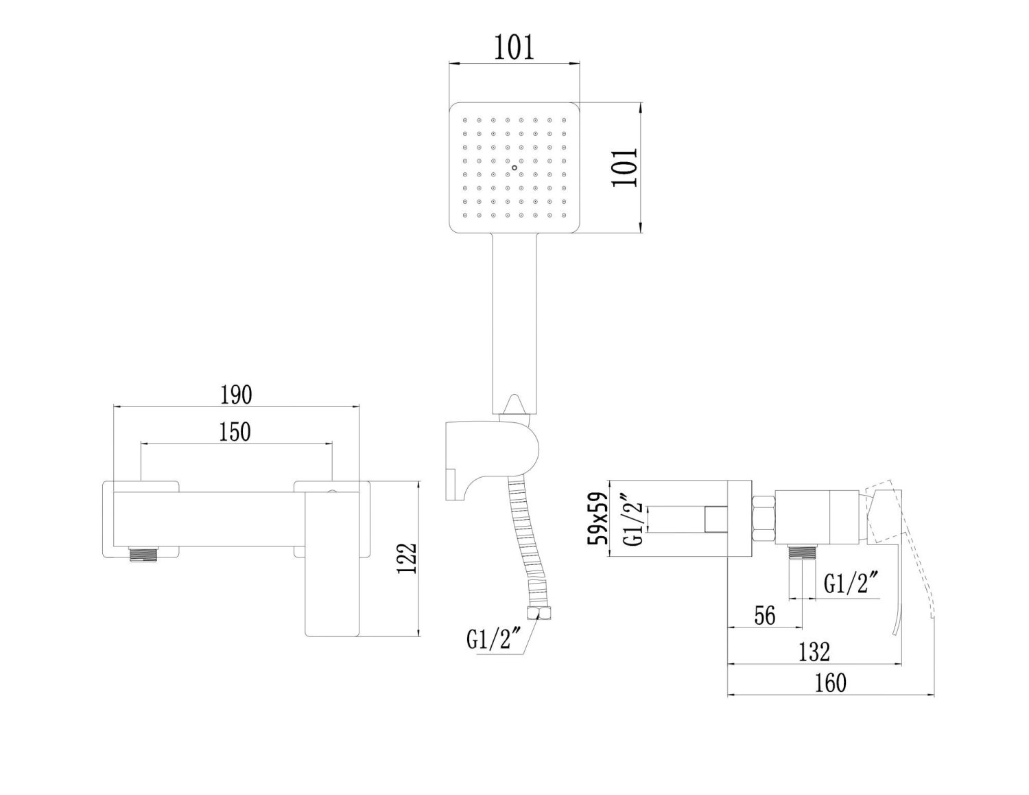 Смеситель Fmark для душа (FS8603) - фото 2