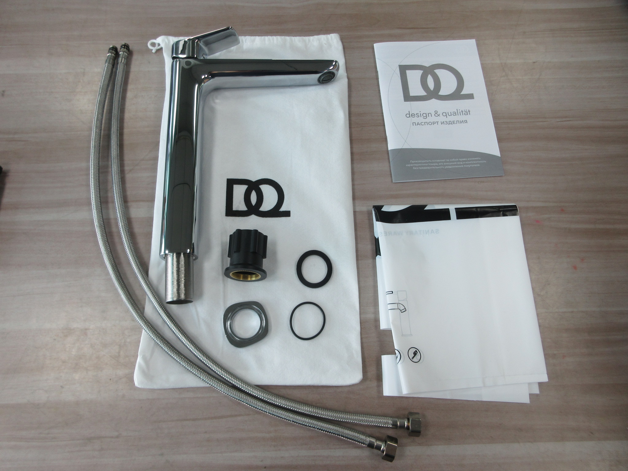 Смеситель для раковины высокий DQ Hamburg хром (DA1742001) - фото 6