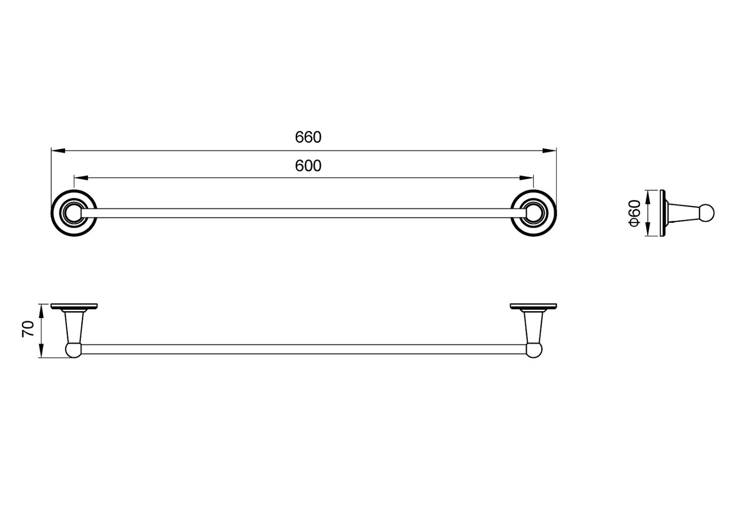 Полотенцедержатель Timo Nelson (160053/02) - фото 3