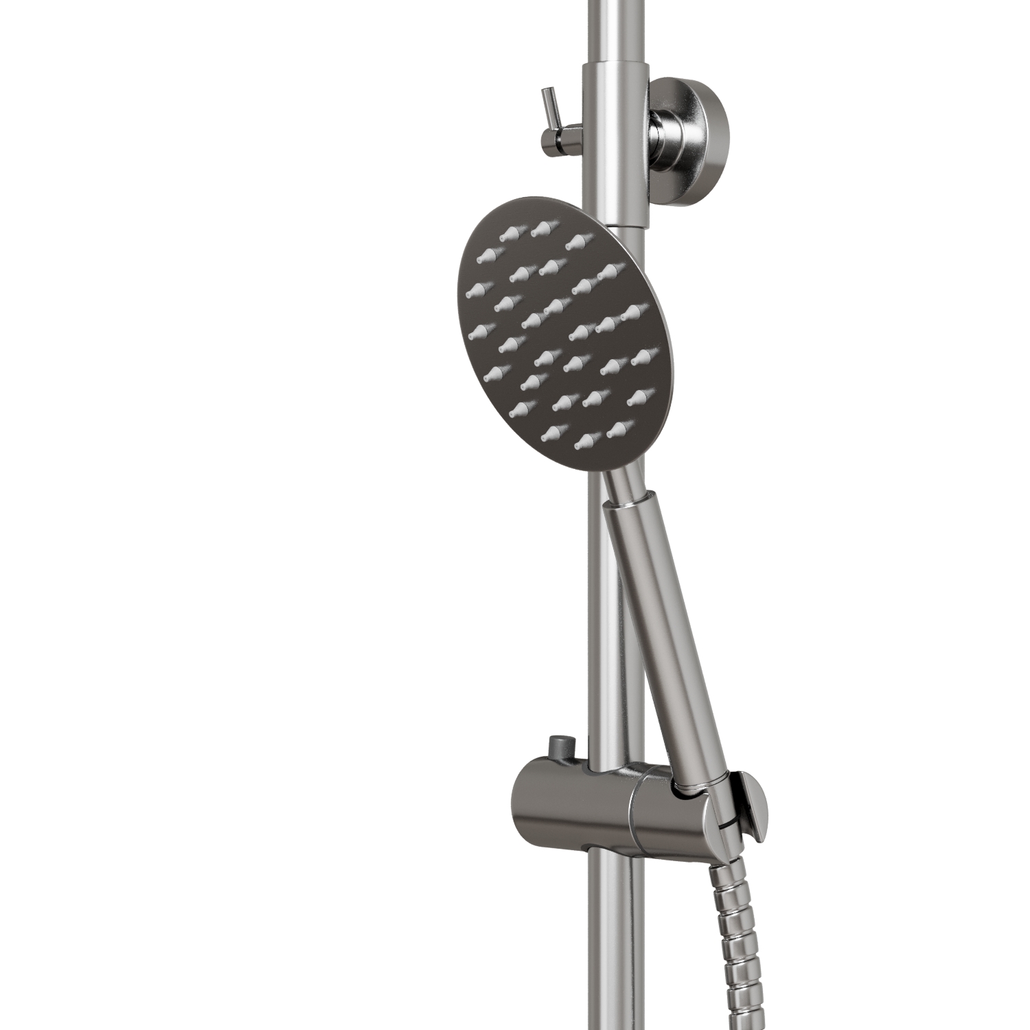 Душевая система MIXLINE MLSS32-06 "Stainless" (смеситель 35К с изл+лейка 3поз.+душ.шланг+тропич.душ.) нерж. (553215) Душевая система MIXLINE MLSS32-06 "Stainless" (смеситель 35К с изл+лейка 3поз.+душ.шланг+тропич.душ.) нерж. (553215) - фото 4