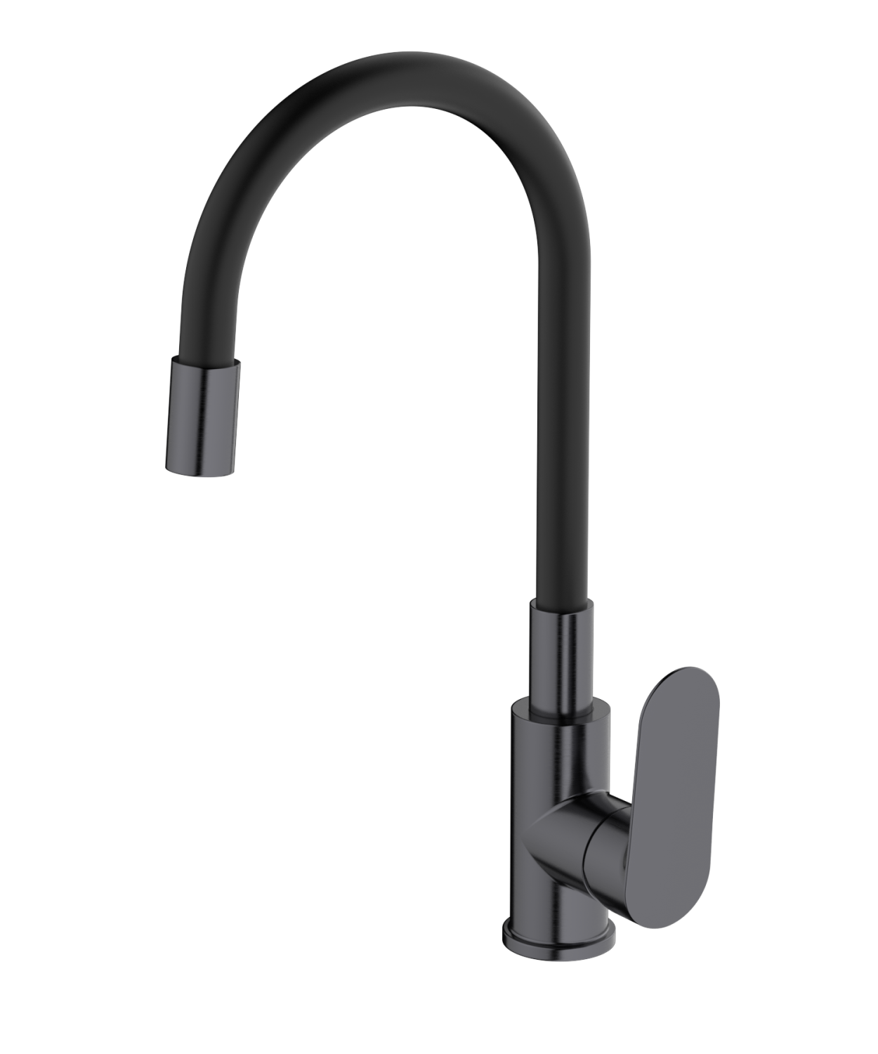 Смеситель для кухни HAIBA оружейная сталь/черный (HB73796-3) - фото 1