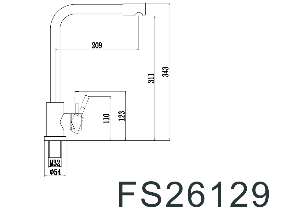 Смеситель для кухонной мойки Fmark (FS26129) - фото 2