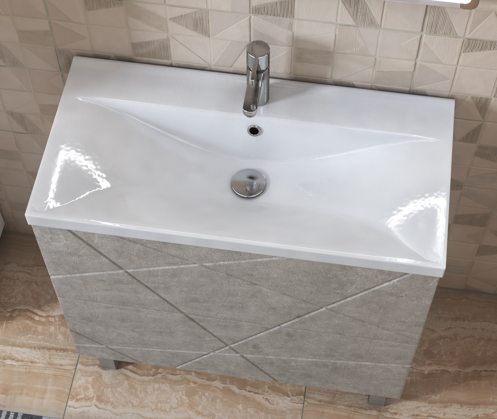 Тумба VIGO Geometry под раковину Geometry 700-0-2 (Фостер) бетон (tn.bsf.GEO.FOS.70.2Y бетон) Тумба VIGO Geometry под раковину Geometry 700-0-2 (Фостер) бетон (tn.bsf.GEO.FOS.70.2Y бетон) - фото 4