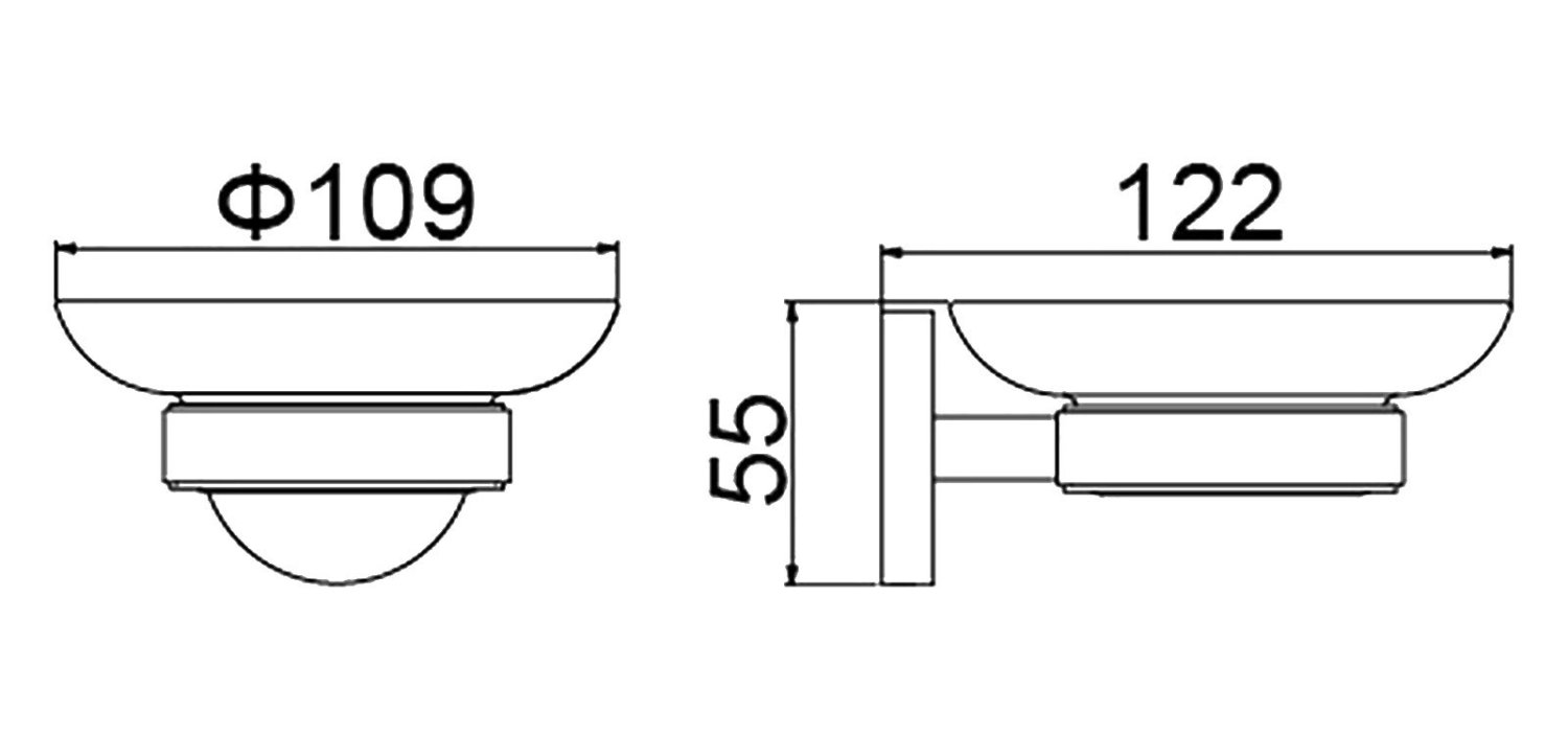 Мыльница Timo Saona белый матовый (13021/16)  - фото 2