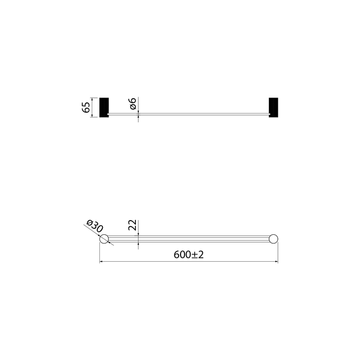 Полотенцедержатель одинарный IDDIS Дюна (Duna) нержавеющая сталь, хром глянцевый (DUNSB10i49) - фото 2