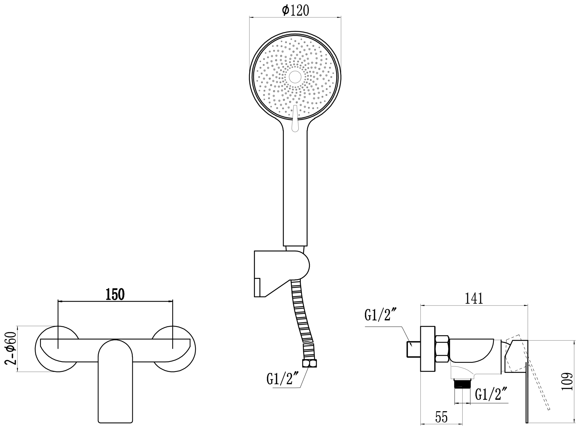 Смеситель для душа Fmark (FS8802) - фото 3