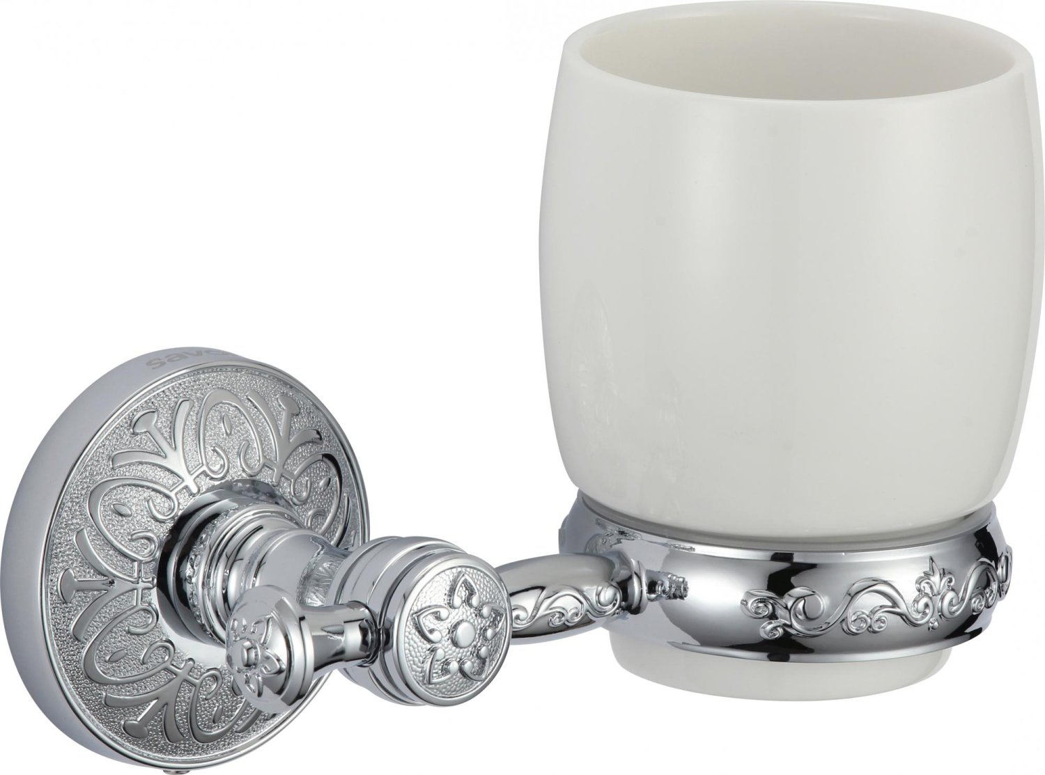 Стакан керамический с настенным держателем Savol 58а (S-005858A) - фото 2