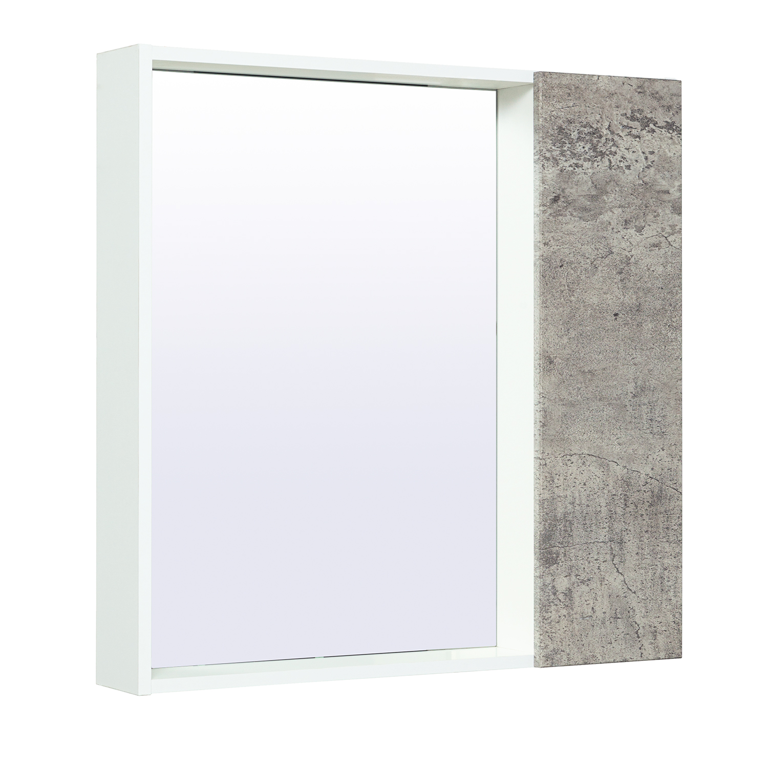 Зеркальный шкаф Runo серый бетон Манхэттен 75 (00-00001017) - фото 1