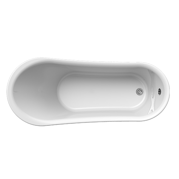 Акриловая ванна Радомир Кондор 161,5x68,5 на ножках, (комплектация хром)  (1-01-2-0-1-142) - фото 1